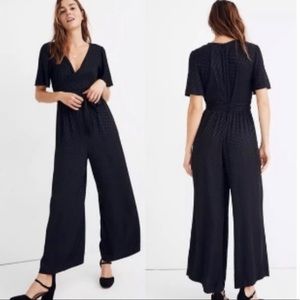 Madewell black polka dot jumpsuit!